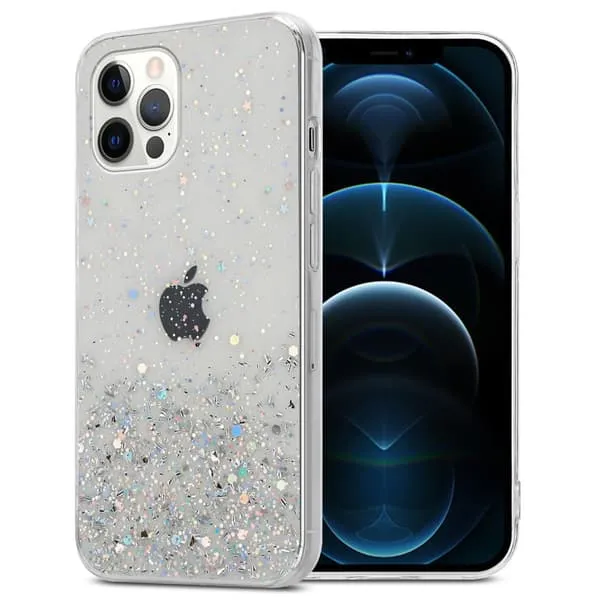 Deksel til iPhone 12 / 12 PRO med glitrende glitter