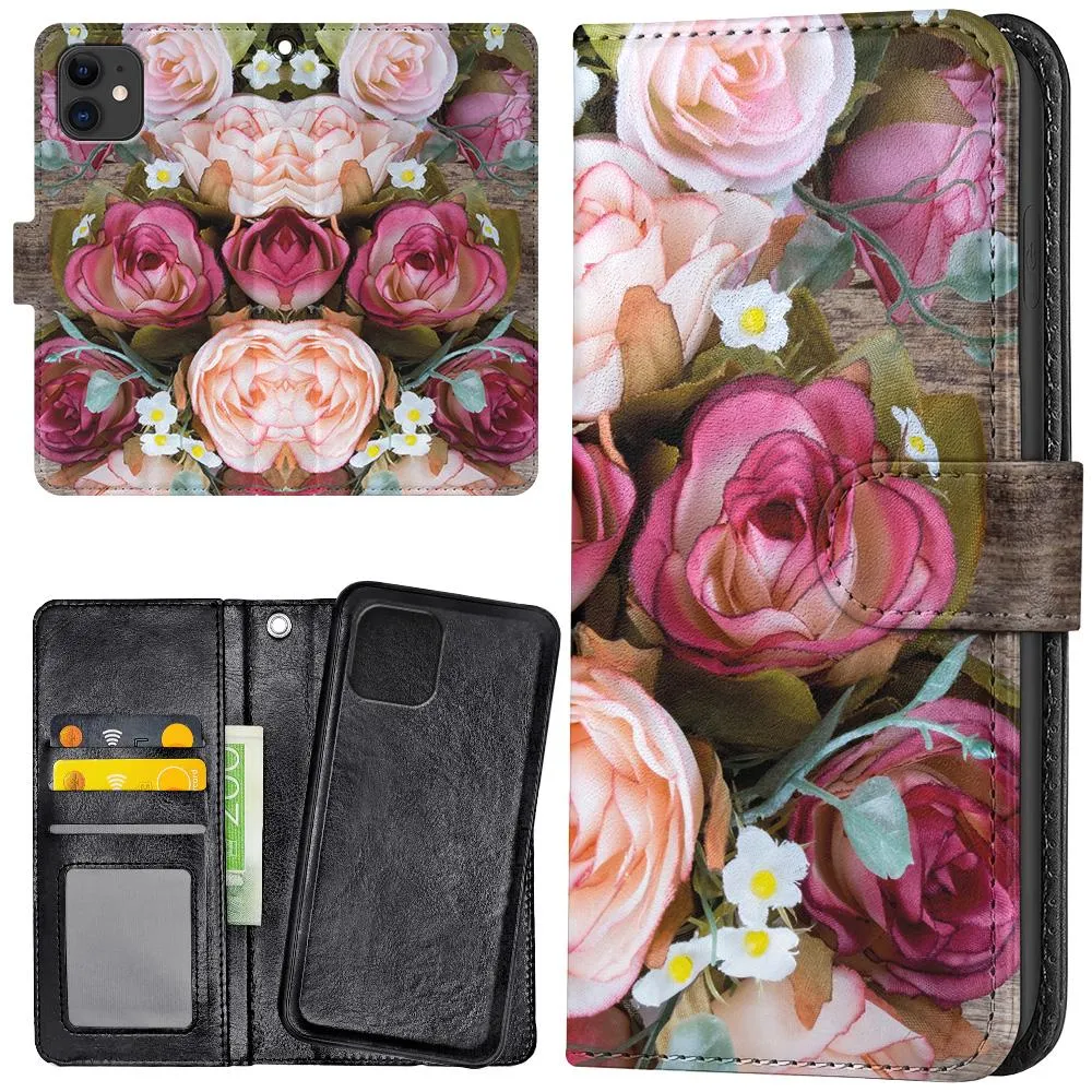 iPhone 11 - Lommebok Deksel Blomster
