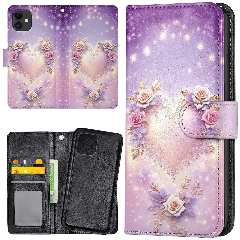 iPhone 12/12 Pro - Lommebok Deksel Heart