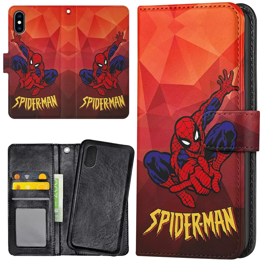iPhone XR - Lommebok Deksel Spider-Man