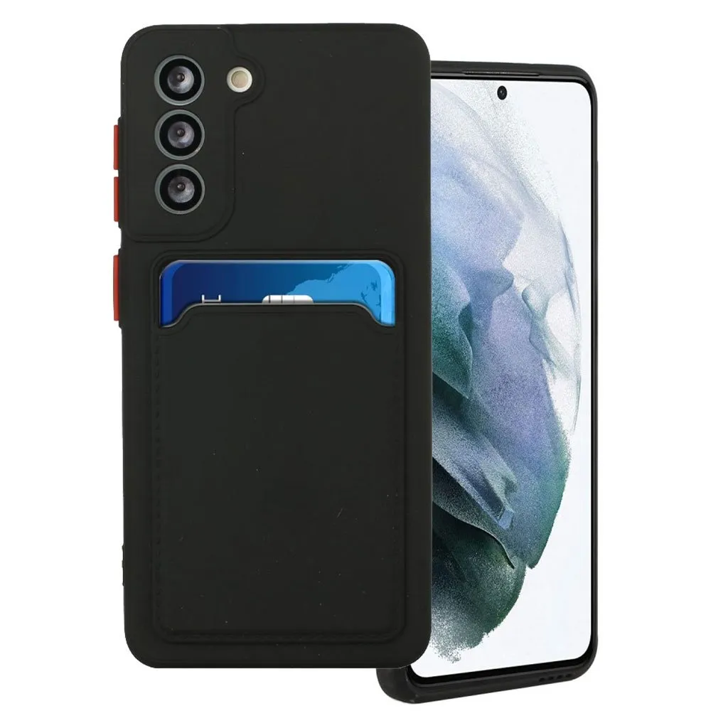 Card Holder Deksel til Samsung Galaxy S21 - Svart