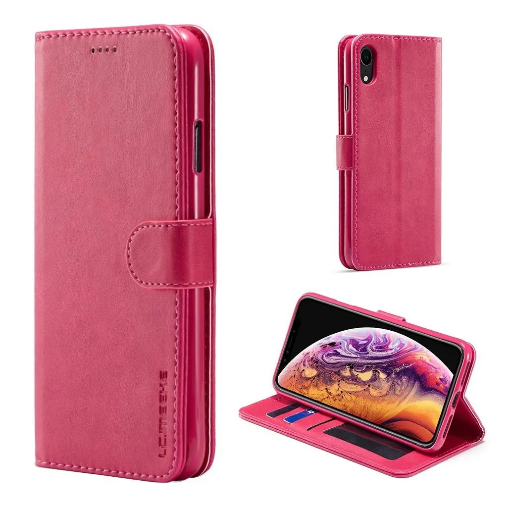 LC.Imeeke iPhone Xr Flippetui - Rose