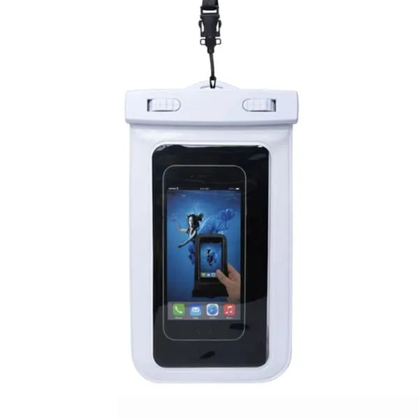 Vanntett sakspose for mobiltelefon Universal Mobile Bag (hvit)