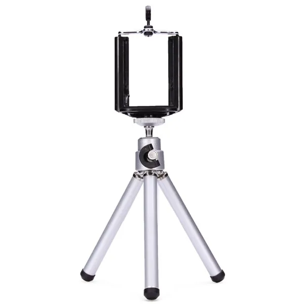 Mini Tripod for Mobiler - Sølv