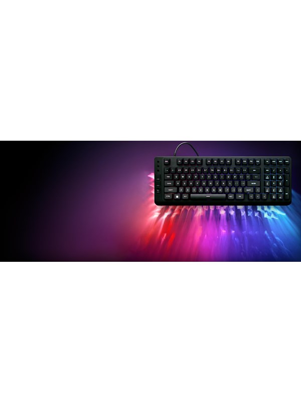 HyperX Eve 1800 - Gamingtastatur - US Internasjonal - Svart