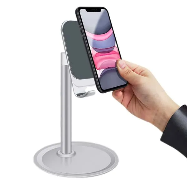 Table Rack Stand for Mobile Tablet - Silver