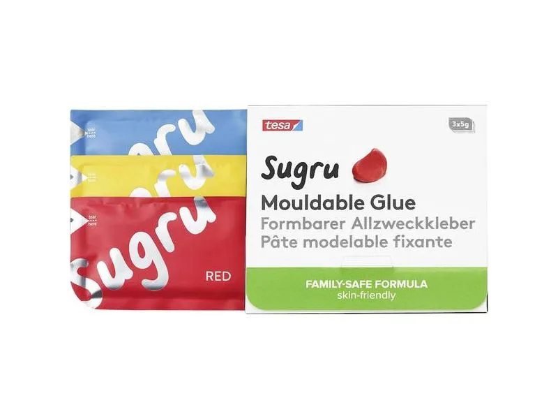 Tesa Sugru formbar universallim 8 stk. ulike farger