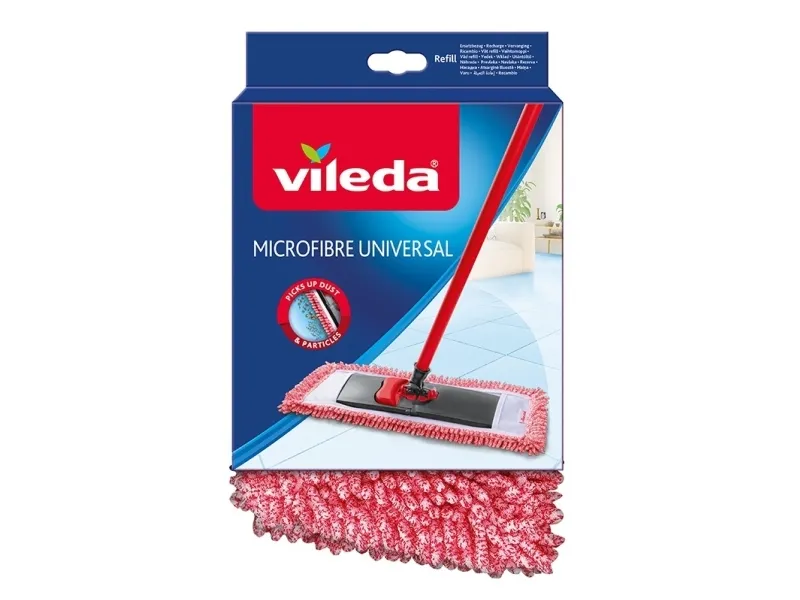Vileda 4023103143616, Moppehode, Rød, Hvit, Mikrofiber, 1 stykker