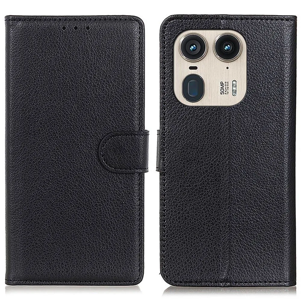 Classic Motorola Edge 50 Ultra / Motorola Moto X50 Ultra flip etui - Svart