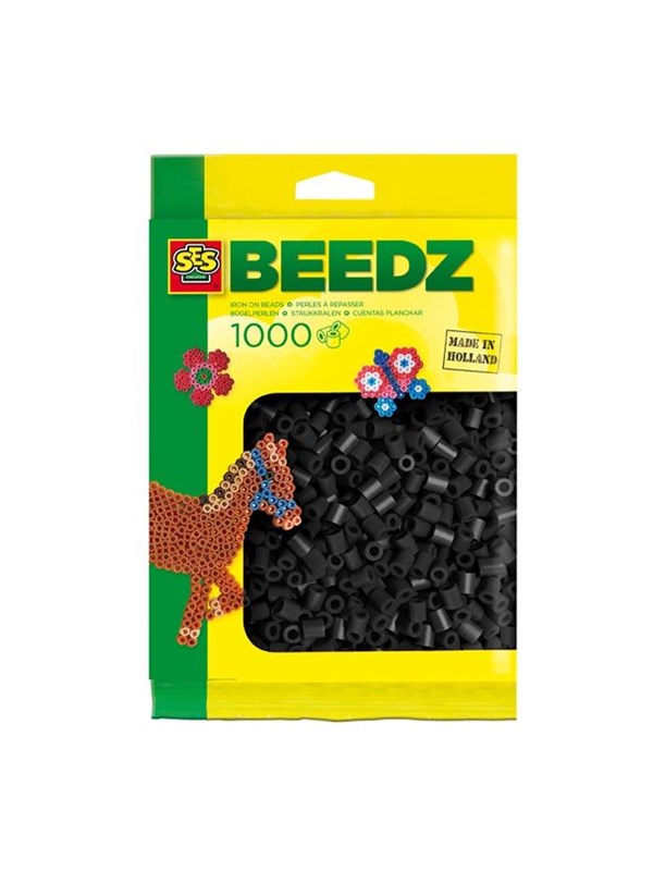 SES Creative Iron-on Beads - Black 1000pcs.