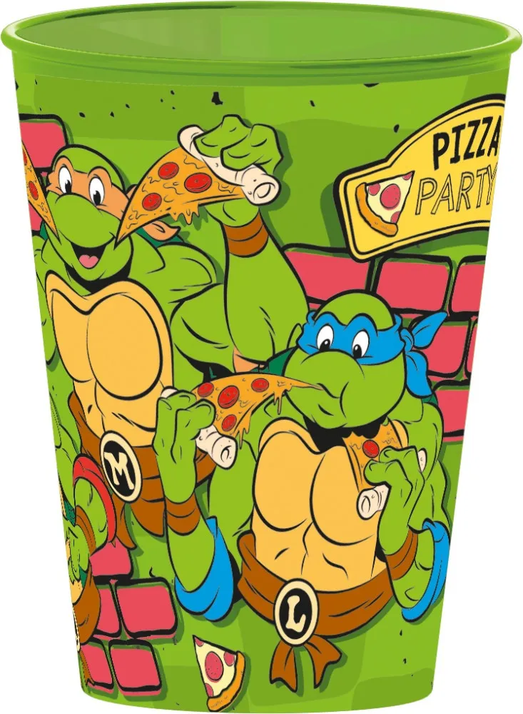 Teenage Mutant Ninja Turtles plastkopp for pizza, 260 ml