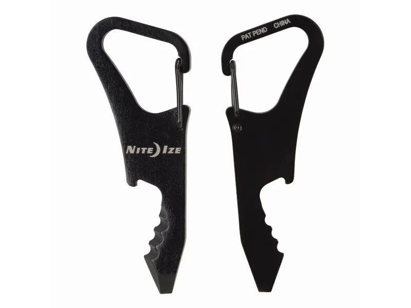 Nite Ize DoohicKey ClipKey, Nøkkelkarabin, Sort, Rustfritt stål, 25 mm, 68 mm, 12 g