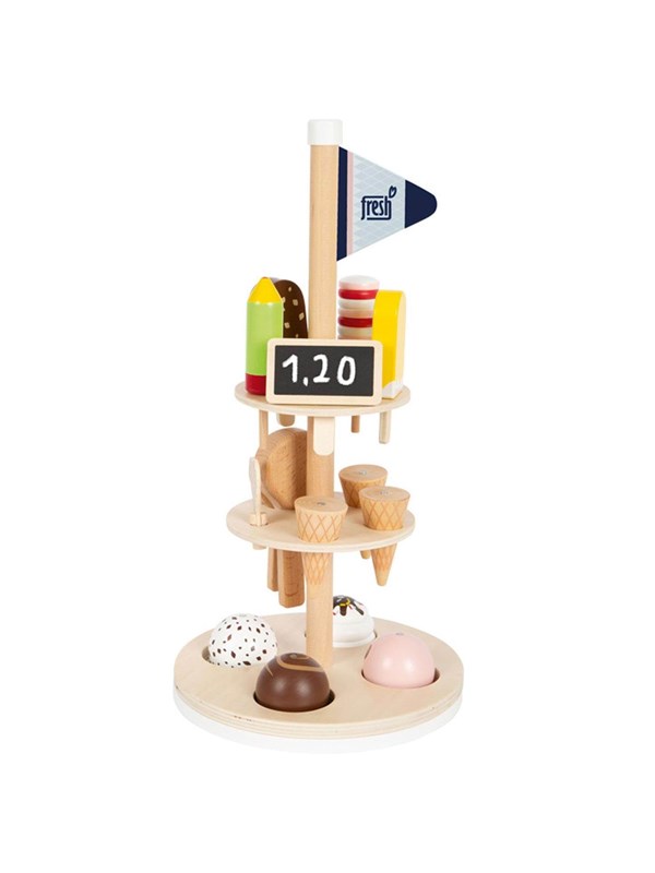 Small Foot - Wooden Ice Creams with Holder 15 pcs