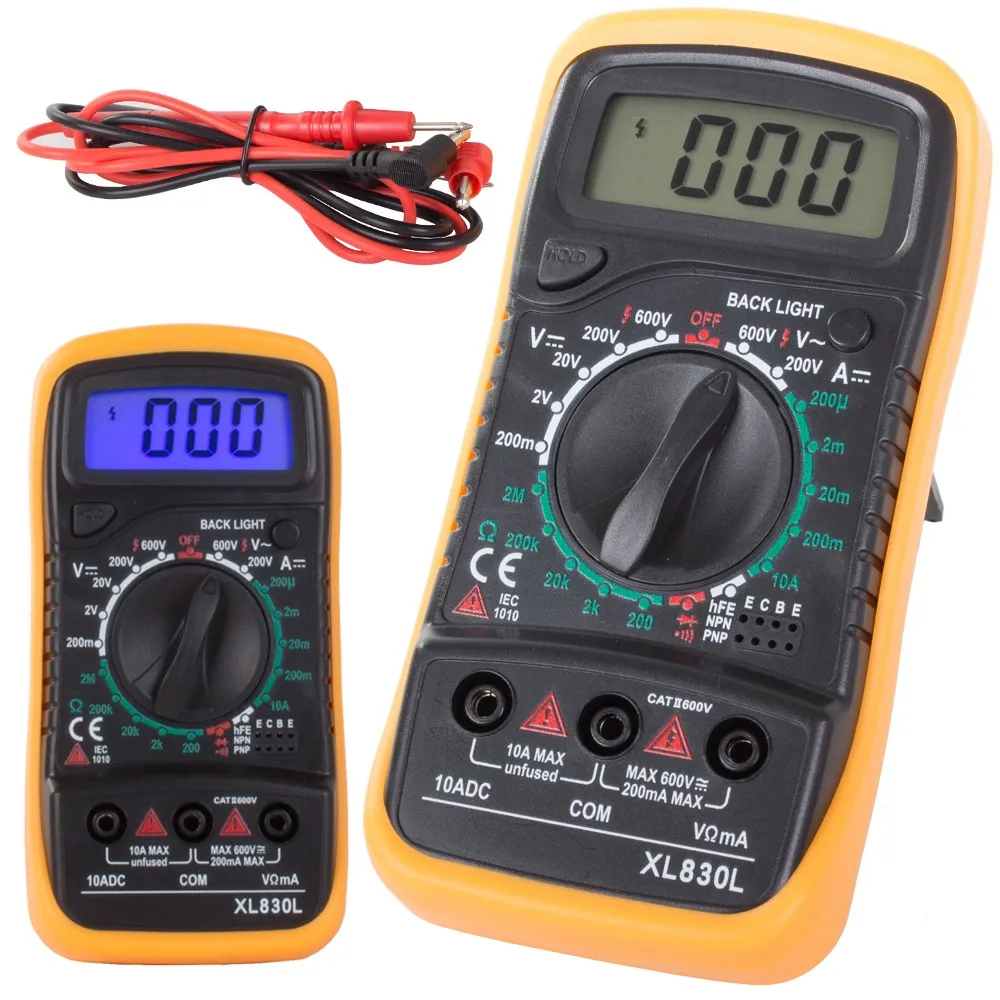 Digitalt multimeter med bakgrunnsbelysning - Måleinstrument