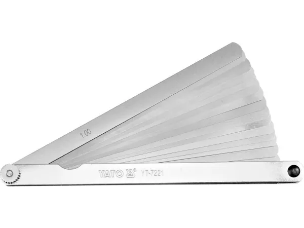 Yato Feeler-måler 17 blader 200 mm 0,02 - 1 mm (YT-7221)