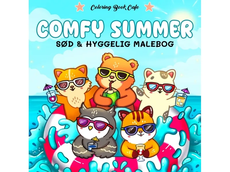 Malebog: Comfy Summer - Cozy Coloring | Coloring Book Cafe