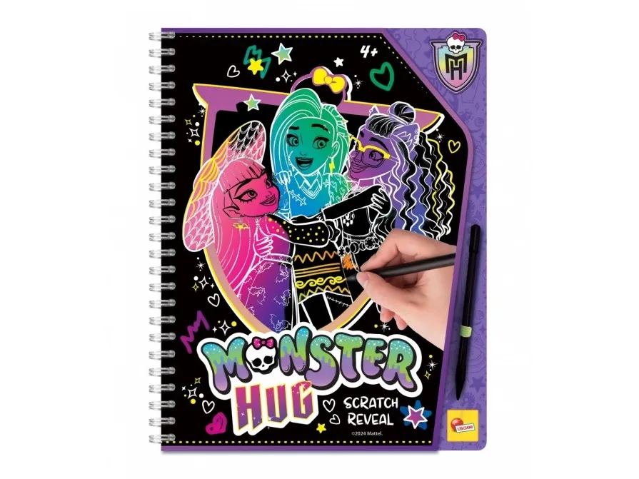 Lisciani Zdrapywanka skissebok med skrapelodd Monster High