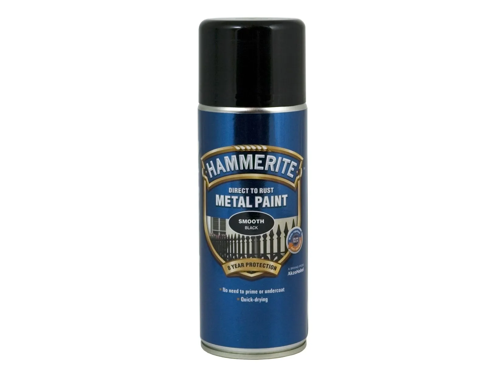 Hammerite Spray Paint Smooth Black 400 Ml