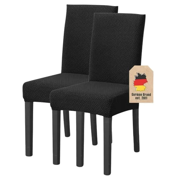 Elastisk Stoltrekk med 38 - 45 cm setehøyde og 45 - 65 cm rygghøyde - til fest, bryllup, hotell eller hjemme i spisestuen