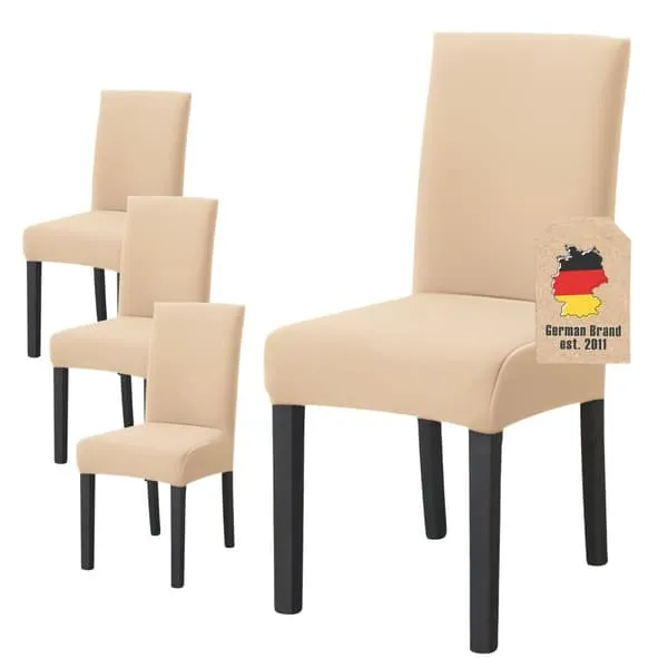 Elastisk Stoltrekk med 38 - 45 cm setehøyde og 45 - 65 cm rygghøyde - til fest, bryllup, hotell eller hjemme i spisestuen