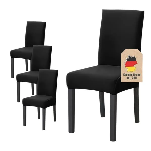 Elastisk Stoltrekk med 38 - 45 cm setehøyde og 45 - 65 cm rygghøyde - til fest, bryllup, hotell eller hjemme i spisestuen