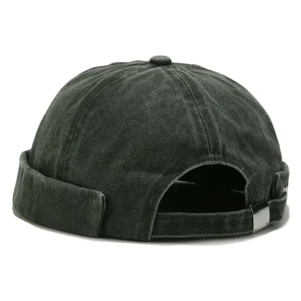 Vintage vasket Miki Hat Hat Beanie Docker Sotar Mot Green