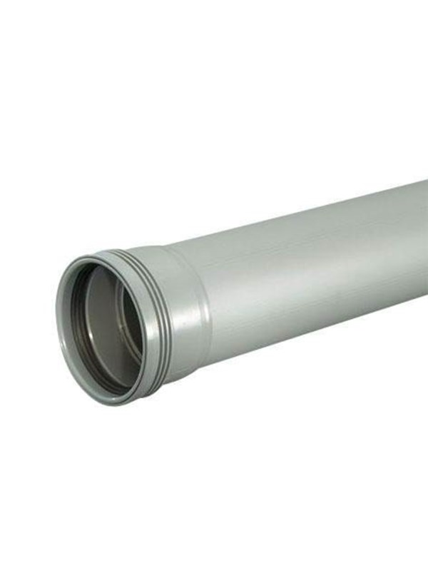 Wavin Wafix pp pipe with sleeve 110 x 1000 mm grey