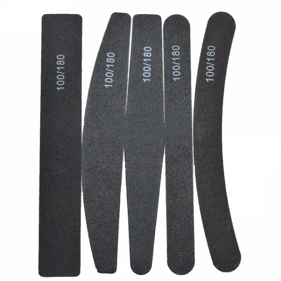 5 dobbeltsidige neglefiler - 100/180 - Neglefil -