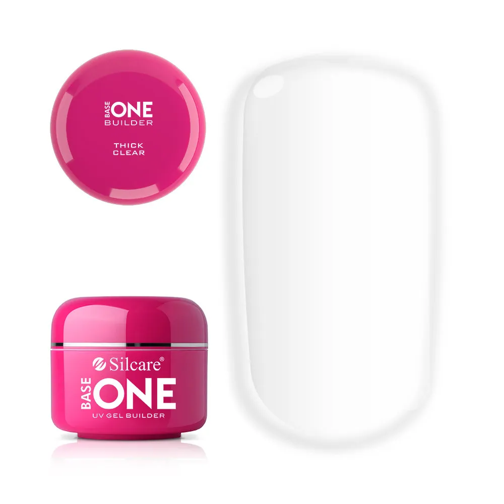 Base one - Builder - Thick Clear 30g UV gel - Silcare