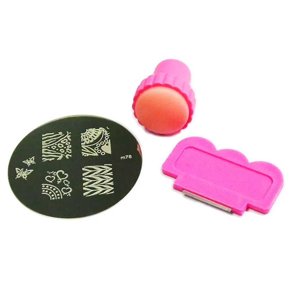 Nail Art Stempling Spikerstempel + Stempelplate