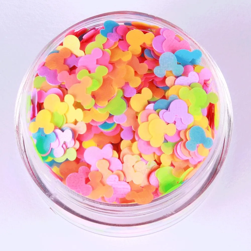Negleglitter - Mix - Mikke Mus - 8ml - Glitter