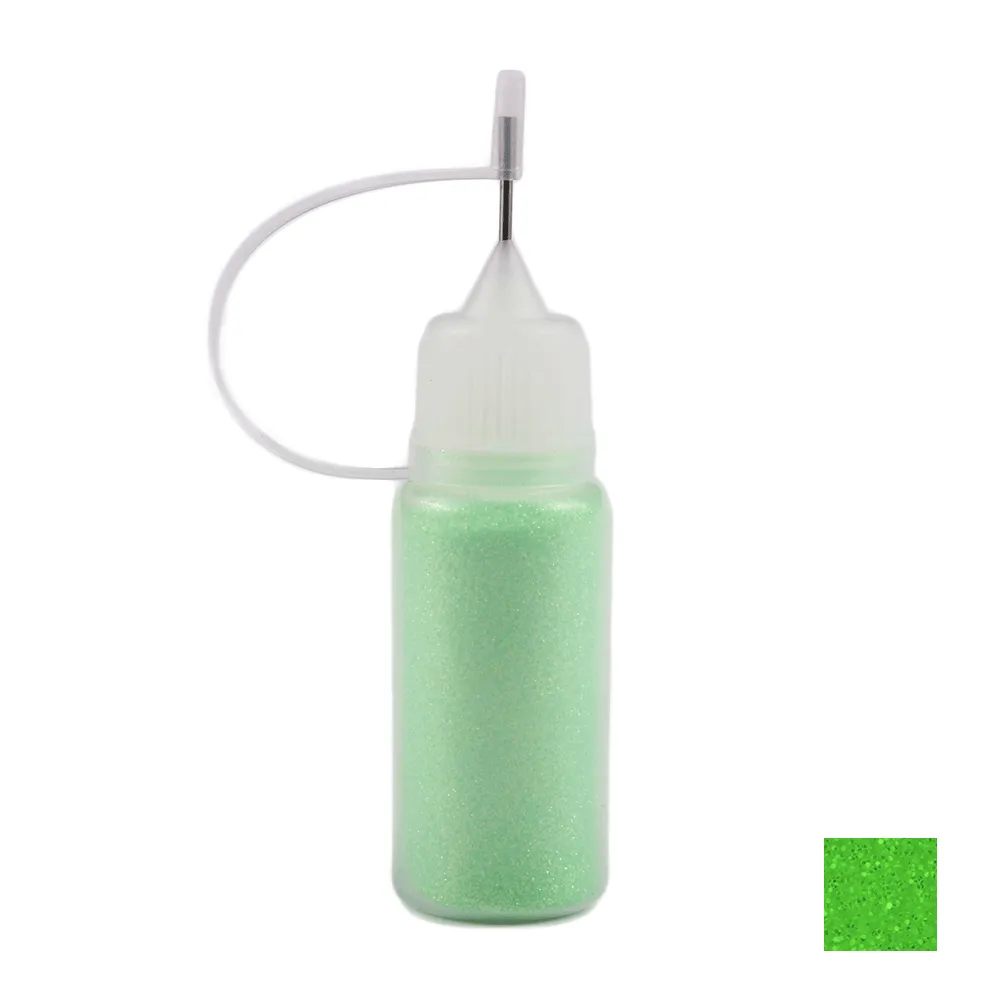 Negleglitter - Havfrue i puffflaske - Grønn - 10ml - Glitter