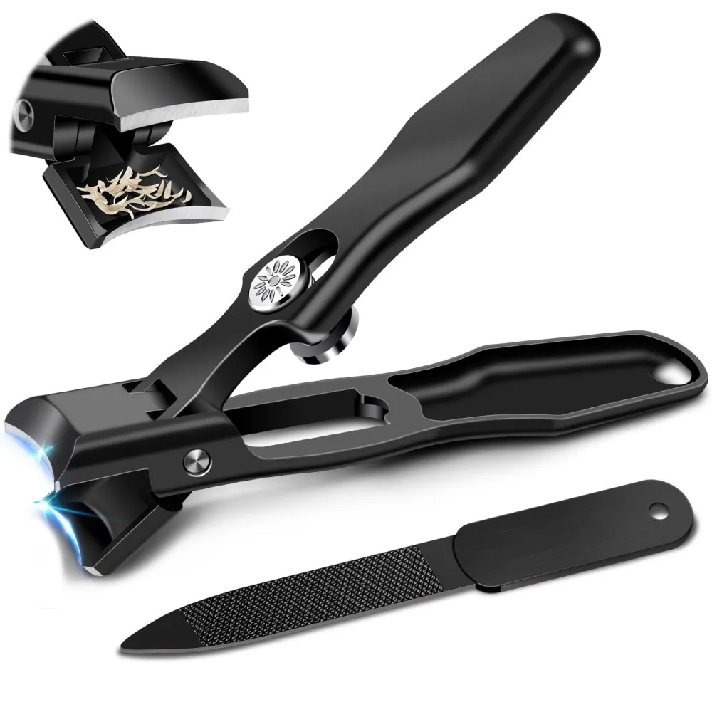 Negleklipper Rustfritt stål Fingernegler Tånegler Clipper Negletrimmer Manikyrverktøy