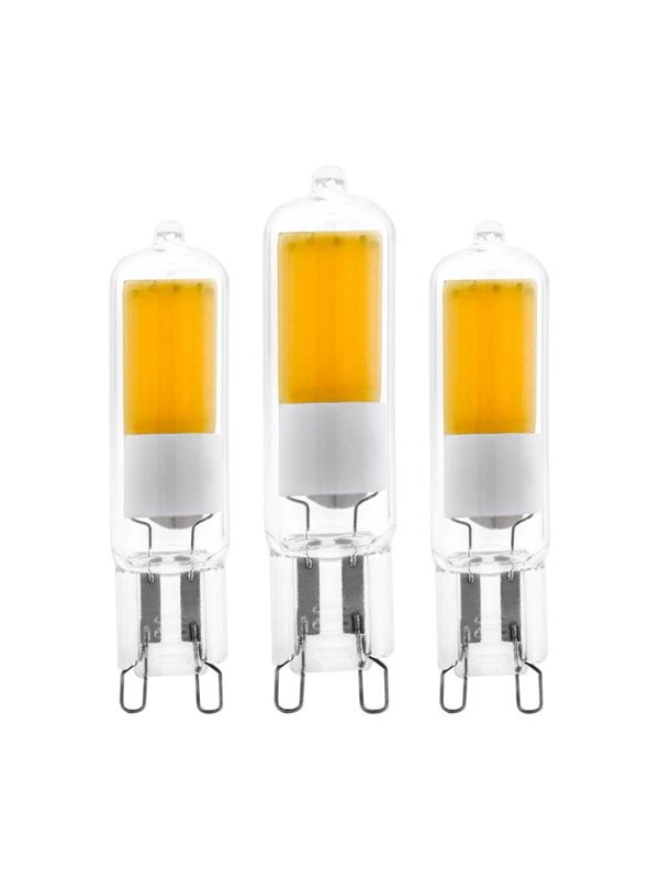 EGLO LED-lyspære COB 2W/840 200 lumen clear 3-pack G9