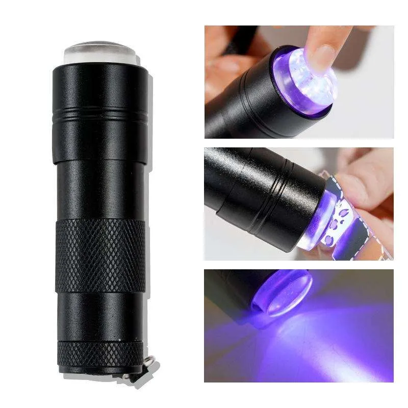 Led lommelykt + Stempelpute - Negledekorasjoner - UV/LED lampe
