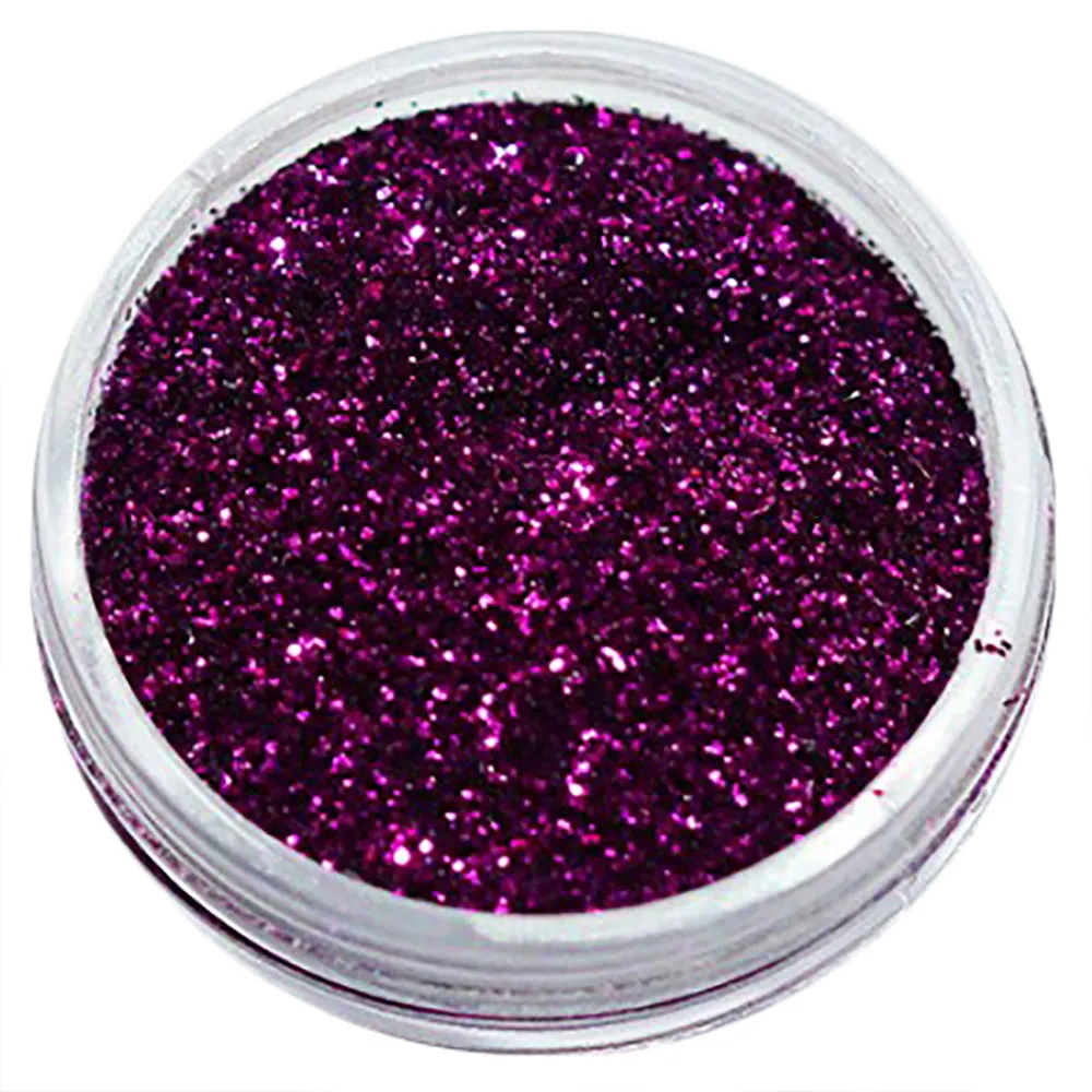 Negleglitter - Finkornet - Mørk lilla - 8ml - Glitter