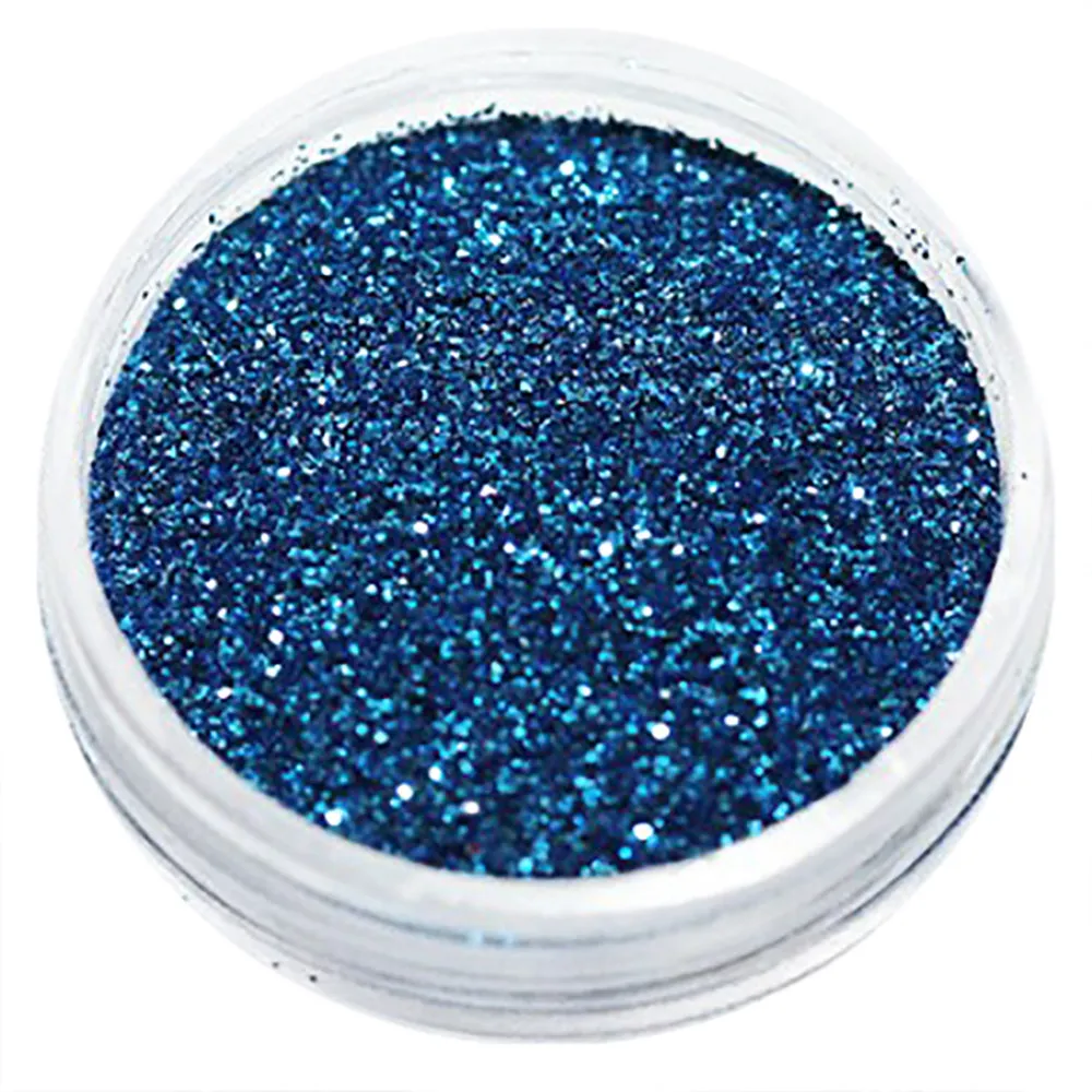 Negleglitter - Finkornet - Hav - 8ml - Glitter