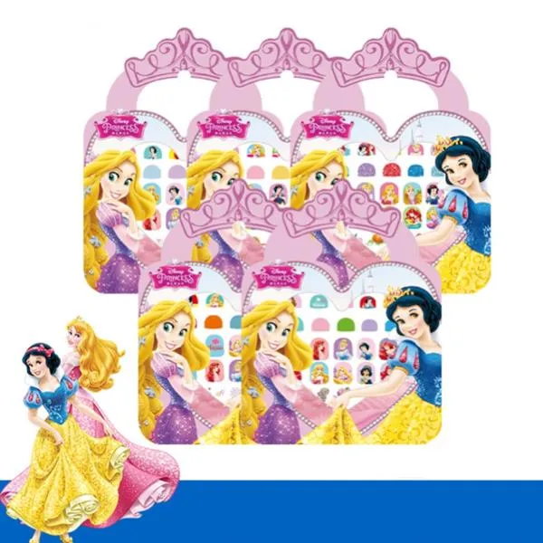 Negleklistremerker - Disney-prinsesser lager sminke - Snøhvit