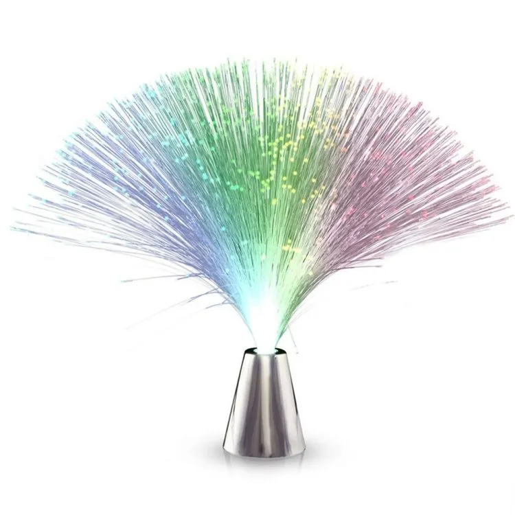 Fiberoptisk Lampe / Fiberlampe - Fargeskiftende - 30 cm