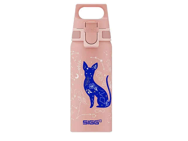 SIGG 6005.10, Daglig bruk, 600 ml, Flippkork, Aluminium, Blå, Rosa, Barn