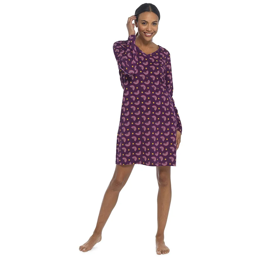 Follow That Dream Womens/Ladies Jersey Rainbow Print Nightie