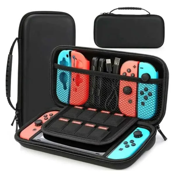 Hardt oppbevaringsveske Nintendo Switch-kompatibel svart