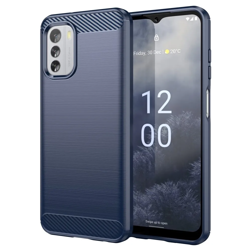 Carbon Flex Nokia G60 deksel - Blå