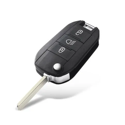 3-knapper Erstatningsnøkkel til Peugeot/Citroen