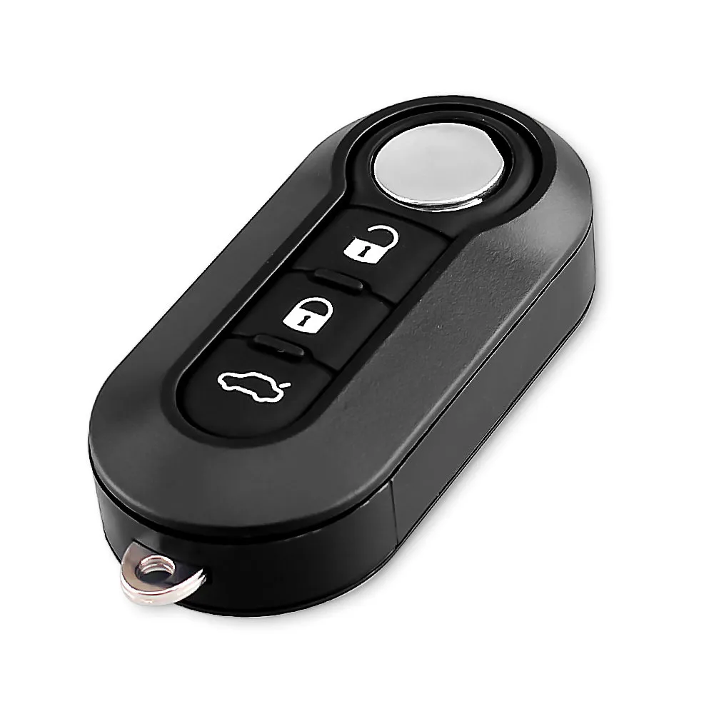 3 knappers bilnøkkel skall Fob til Fiat