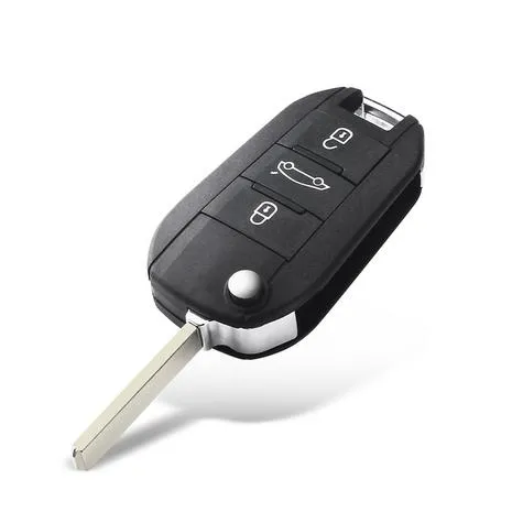 3-knapper Erstatningsnøkkel til Peugeot/Citroen