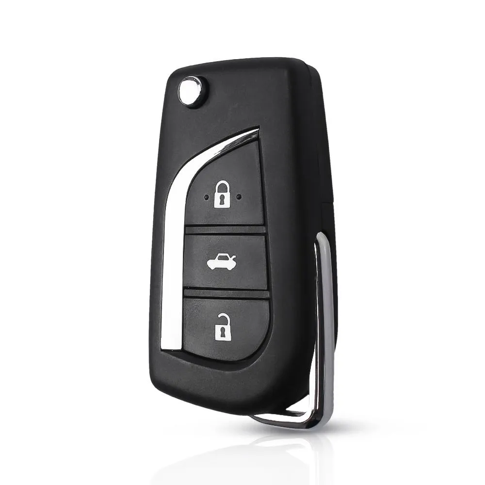 3 Knapper Flip Key Shell Remote Case for Toyota