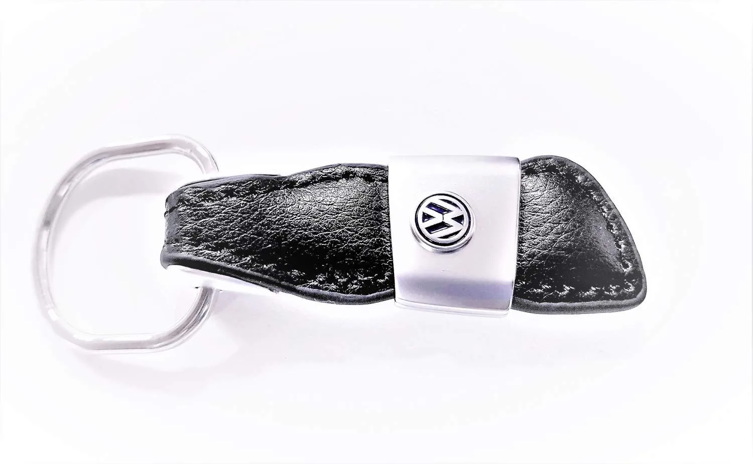 VW nøkkelring av ekte lær
