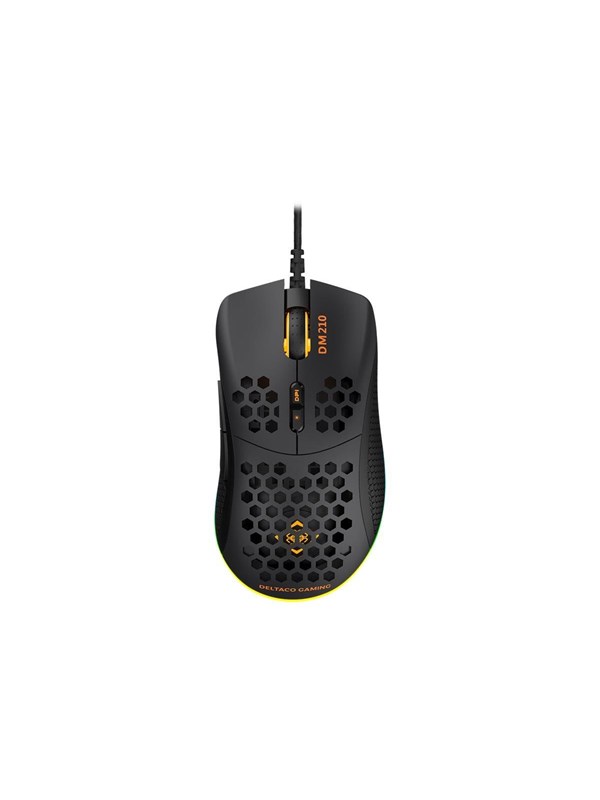 Deltaco GAMING DM210 Ultralight Wired - Mus - 7 - Svart