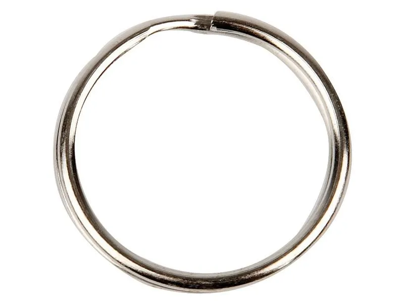Nøgleringe, metal, Ø: 25 mm, pakke med 100 stk